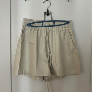 Good American Leather Shorts